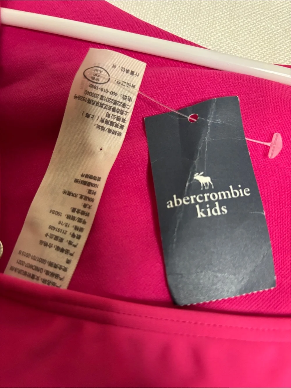 abercrombie kids Fuchsia One-Shoulder Ruffle One-Piece Swimsuit -335sku